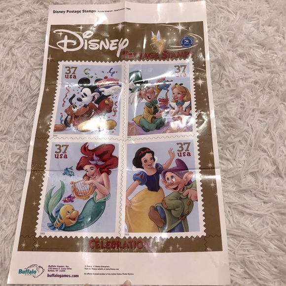 Disney Postage Stamps Puzzle 513 pieces with Poster 2005 Celebration 422 - Picture 3 of 11